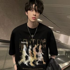 SUOSHE | Oversized Street Graphic Short Sleeve T Shirt