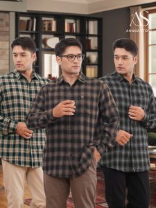 BAJU ATASAN LENGAN PANJANG KEMEJA DAILY OUTFIT PRIA & REMAJA NIBRAS NBRS BUSY 03