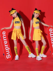 Kids 61 Cheerleading Performance Costume Kindergarten Primary School Student Group Dancing Dress Girl Jazz Dance Trendy Clothes Suit