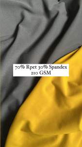 70% Rpet 30% Spandex 210 GSM