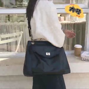 Christmas gift Birthday gift France ITCFASHONK high-grade large capacity bag womens new leather simple shoulder womens bag network red vintage chain crossbody bag