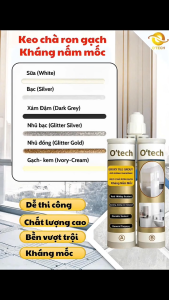 Keo trám chỉ gạch keo chà ron 2 thành phần Otech Epoxy - Hàng Chính Hãng - Có 6 màu