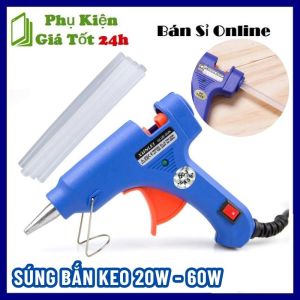 Súng Bắn Keo Nến Silicon 20W/60W - Máy Bắn Keo Silicon Và 10 Cây Keo - Sửa Chữa Gia Đình Làm Đồ Hand Made