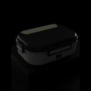 Electric Insulated Lunch Box Portable Waterless Heated Stainless Steel 4/5 Slot Lunch Box With Bag Set