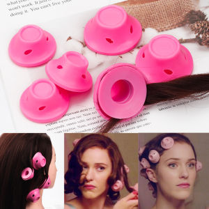 Silicone Mushroom Bell Shaped Hair Curlers for Sleeping Ladies Damage Free Hair Styling Tools Korean Style  Outlined