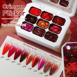 UR SUGAR 4 In 1 Pat Painting Gel Nail Polish Red Brown 9 Colors Semi Permanent Soak Off UV Nails For Gradient Stamping Pattern