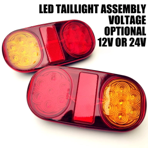 1 Pcs LED Style Taillight Assembly That Can be Installed on Various Cars Trucks Trailers Beach Bikes Toy Vehicles Boats 12V/24V