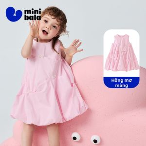 MINI BALA | Đầm Yếm Hoa Bụi Cotton Nhỏ Xinh Thoáng Mát Cho Bé Gái