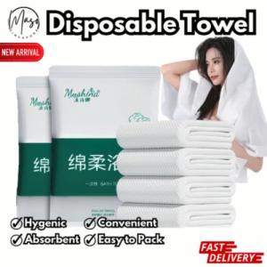 Disposable Bath Towel - Travel | Maternity | Soft Cotton | Fast Dry | Individually Packed | Hygiene | One-Time Use