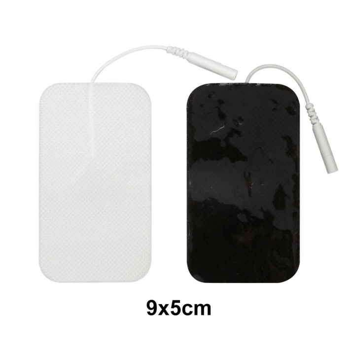 Salorie 4PCS Electrode Pads with 4 In 1 TENS Wire for Digital TENS Unit Therapy Machine EMS Muscle Stimulator Body Massager Massage Device | PH