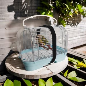 Tiger Skin Peony Xuanfeng Xiaotai Walking Bird Yangkke Parrot Portable out with Bag Cage Travel Suitcase Viewing Cage