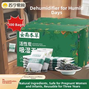 Home Use Activated Charcoal Moisture Absorber Wardrobe Dehumidifier Anti-Mold Indoor Wetness Removal Dryer Bag Magic No