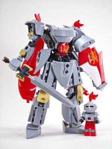 ชุดตัวต่ออัศวินยุคกลาง ของเล่นเสริมพัฒนาการเด็ก ตัวต่อแบบประกอบง่าย ของขวัญสำหรับเด็กผู้ชายอายุ 8 ปี