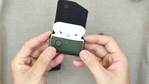 Bao da Airpods Pro - [Da thật 100% - Handmade - Free khắc tên] Manory Leather