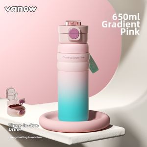 Vanow | Large Capacity Straws Insulated Cup Student Use