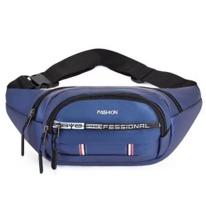 Multifunctional crossbody waist bag for men and women fashionable and versatile bag waterproof sports couple waist bag change cashier bag