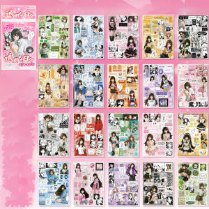 Mr.paper | Mr.Paper 20Pcs Coated Paper Die Cut Stickers Multi Style Comic Character DIY Decor for Journal Scrapbook Collage