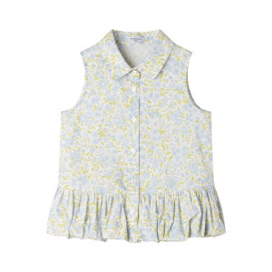 MUCMUKN | Cotton Romantic Bloom Design French Blouse