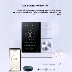 Bộ Điều Nhiệt WiFi Thông Minh 16A Để Điều Khiển Nhiệt Độ Hệ Thống Sưởi Sàn Điện Tại Nhà Hỗ Trợ Google Assistant & Alexa Hệ Thống Sàn Sưởi Ấm