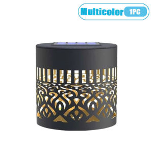 1-4PCS Solar Mandala Sunflower Wall Light Outdoor Garden Decorative Landscape Lantern for Patio Fence Courtyard Decor