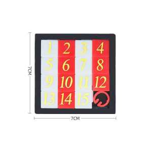 Number Sliding Puzzle 1-15 Brain Teaser IQ Educational Toys for Kids Teens and Adults Fun Learning Gifts Party Favors