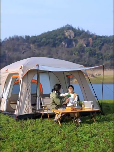 Family Size Camping Tent –Tent Outdoor Heavy Duty Automatic Instant Setup Waterproof Cabin Tent for Outdoor Trip