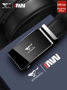 SEPTWOLVES | Mens Genuine Leather Auto Buckle Belt
