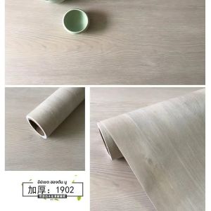 40 ซม.Self-Adhesive PVC กันน้ําไม้วอลล์เปเปอร์ม้วนสติกเกอร์ครัวเฟอร์นิเจอร์ตู้เสื้อผ้าตาราง Wall Papers ตกแต่งบ้าน