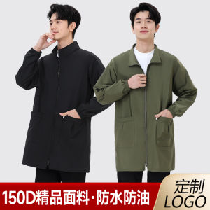 Waterproof Oil-resistant Oversized Mens Work Apron Spring Autumn Outdoor Industrial Staff Wearable Coat Large Garment