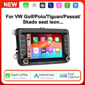7inch Car Radio CarPlay Android Auto For VW Volkswagen Skoda Octavia Golf 5 6 Touran Passat B6 Polo Jetta Multimedia Player
