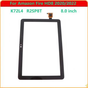 A+ For Amxxxx Fire HD8 HD 8 2020 2022 10th 12th Gen 8.0" R2SP8T K72LL4 Touch Screen + OCA LCD Front Glass Panel Replacement