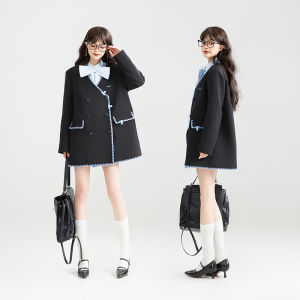 KEIKO | French Elegant Black Collarless Blazer