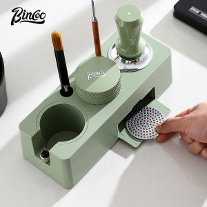 BINCOO Plastic Tamping Station 3 Holes Coffee Filter Tamper Stand Non-Slip Mat Coffee Maker Support Base Rack Coffee Accessories For