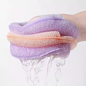 1-4 PCS ฟองน้ำลอกผิวหน้ารูปทรงหยดฟองน้ำอัดธรรมชาติแผ่นทำความสะอาดผิวหน้าขัดผิวสำหรับทำความสะอาดนำมาใช้ใหม่