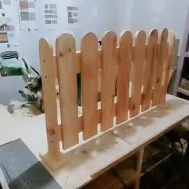 Pagar Sekat Partisi Ruangan Kayu Jati Belanda 100x54: Pagar Jati 54cm x 50cm