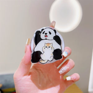 ขาตั้งโทรศัพท์มือถือ MagSafe Cat น่ารัก แพนด้า ป้องกันการตกหล่น ซิลิโคน ซิลิโคน เข็มขัดหนังสือ เข็มขัดผู้ชาย เข็มขัดผู้หญิง