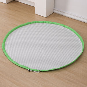 New Ice Silk Adjustable Dog Sofa Mat Summer Cooling Pet Cover Breathable Round Small Cat Bed Cushion Accessories