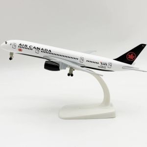 20cm Scale Aircraft Canada B787 Airways Toy Planes Model Airplane Alloy Metal Plane Model For Hobby Collected