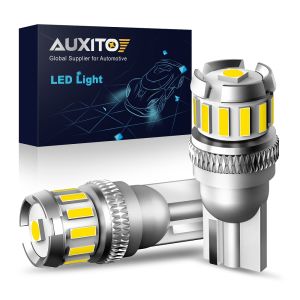 AUXITO 2 unit W5W T10 mentol Led Canbus untuk tempat letak kereta kedudukan lampu Interior peta kubah lampu 12V putih 6500K