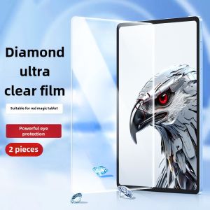 Applicable to RED MAGIC E-Sports Tablet Pro Tempered Film Nubia Red Magic RED MAGIC Tablet 3D Explorer Edition New Arrival Screen Protector Nubia Full Screen Cover Pad 12.1-Inch Green Film Anti-Blue Light Film Explosion-Proof