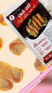 Chả Giò Thịt Nấm Rau Củ Bánh Tráng Rế Bánh Tráng Xốp Truyền Thống 30c - Thương hiệu Đen Đỏ