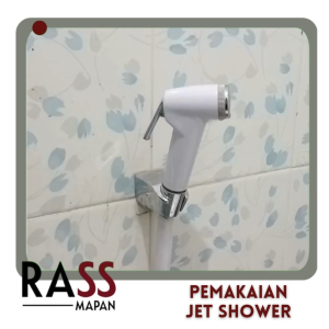 Kepala Hand Shower Jet Shower Stainlees Putih Kamar Mandi VPR