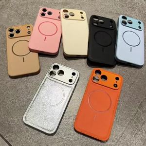 Faux Leather Magnetic Shockproof Phone Case