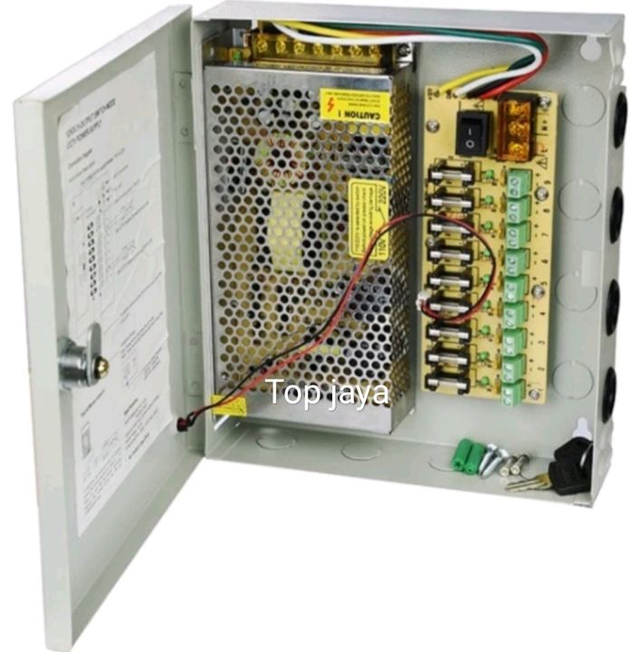 panel ccty power cctv power supply box 12V 10A CCTV Lazada Indonesia