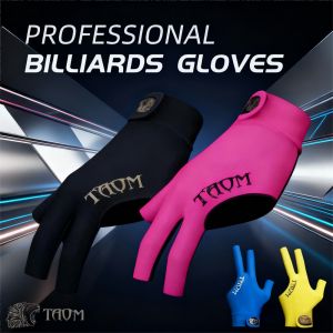 Taom Ban Đầu Hồ Bơi Găng Tay 3 Ngón Tay Cho Gậy bida S/M/L/XL Trái/Tay Phải độ co giãn cao Cho Người Chơi Chuyên Nghiệp Billiards Phụ Kiện
