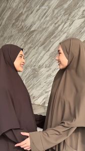 Jamise | Alula Series | Abaya Set Khimar Anti UV Gamis Lebaran Outfit Umroh Haji