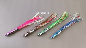 Mồi Câu Giả TEASER J108 Slow Pitch Jig Bait 60g-200g Đầu Kim Loại Chân Bạch Tuộc Dành Cho Câu Cá Biển Đại Dương Bờ Biển Sông.