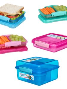 Square Plastic Lunch Box New Zealand SISTEMA Portable Salad Box Fruit Snack Container Adult Outdoor Food Grade PP Container