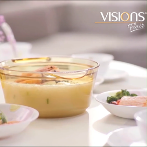 ONLINE | Bộ 3 nồi Thuỷ tinh Visions Pháp - Size Trung 1.25 lít 2.5 lít 3.5 lít Cao - Chính hãng - Made in France