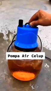 COD DONG HONG Pompa Air Aquarium Ikan Mini Submersible Pump EU Plug 220V IPX8 / Pompa air celup Kolam Ikan tengangan tinggi besar